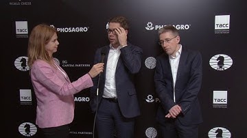 Day 8 Interview with GM Jon Ludvig Hammer and GM Michael Adams