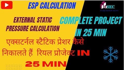 ESP CALCULATION COMPLETE PROJECT I ESP CALCULATION FOR REAL PROJECT I PRESSURE LOSS CALCULATION I