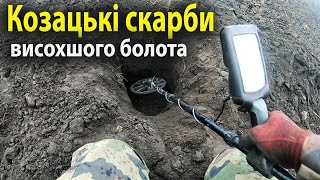 Excavation in the swamp of Cossack treasures: incredible finds. Minelab equinox 800