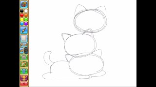 DRAWING MY CATS ON ANIMAL JAM