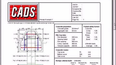 CADS RC Pilecap Designer