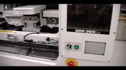 DEK 265LT SMT Screen printer accuracy Testing at 4TechUSA.com