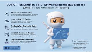 Information DO NOT Run Langflow v1.10! Active RCE Zero-Day Exploited in Wild #cybersecurity #vulnerability Update