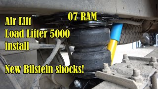 2007 Dodge Ram Bilstein Shocks and Air Lift Loadlifter 5000 Install