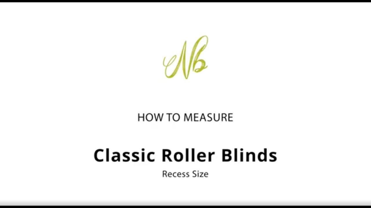 How to Measure for Roller Blinds - YouTube
