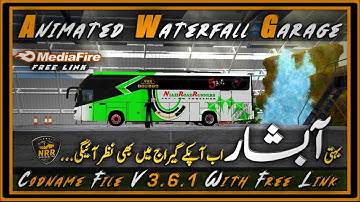 New Waterfall 3D Garage File || 3D Garage File Codname || Bussid Accessories || NRR OFFICIAL PK
