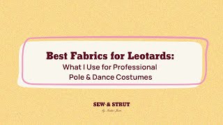 Best Fabrics for Leotards: What I Use for Professional Pole & Dance Costumes