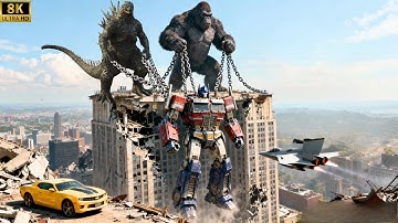 King Kong and Godzilla vs. Optimus Prime : The Great Clash With The Transformers