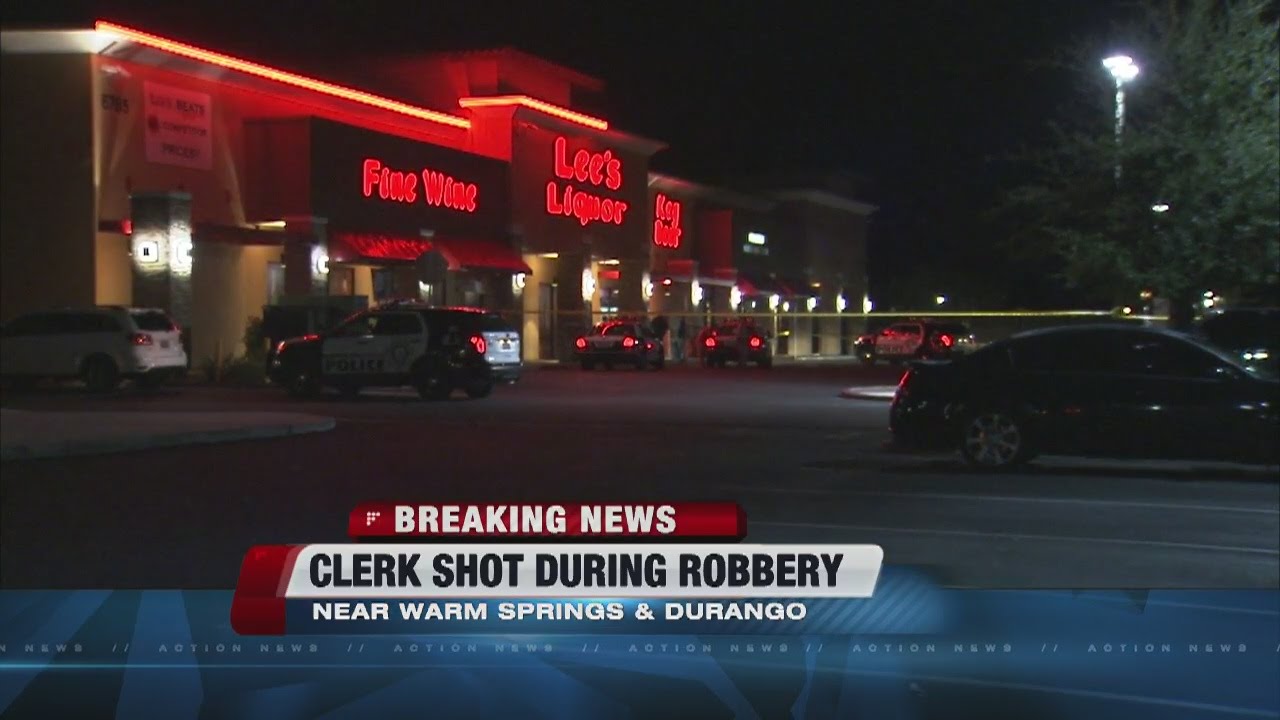 Employee shot during robbery at Lee's Discount Liquor - YouTube