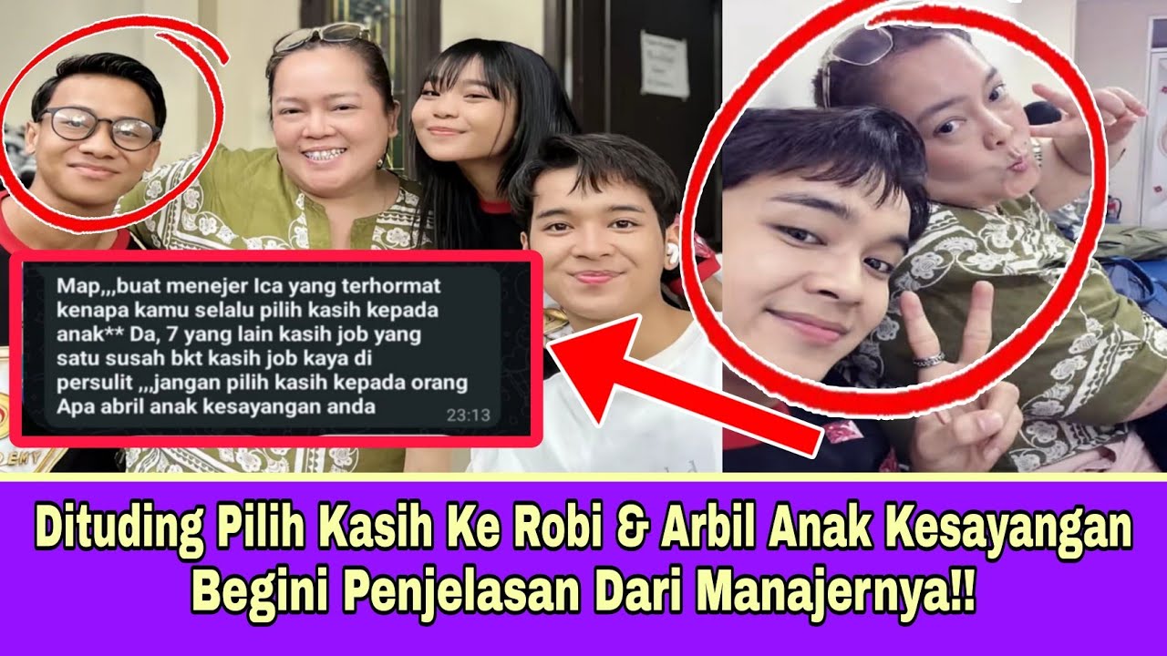 Dituding Pilih Kasih Ke Robi & Arbil Anak Kesayangannya, Begini Penjelasan Manajernya!!