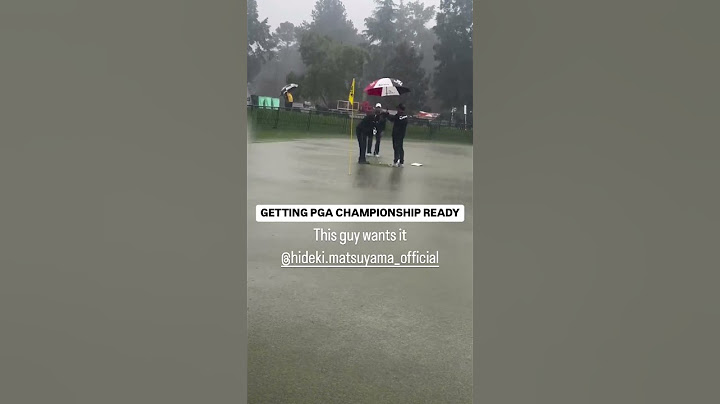 No amount of rain can stop Matsuyama 😅☔