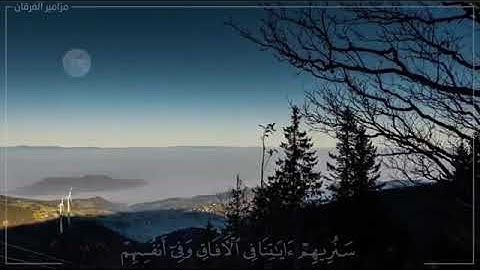 سنريهم آياتنا في الآفاق وفي أنفسهم