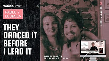 Ultimate Tango Wisdom presents Pablo y Ludmila - They danced it but BEFORE I lead it ?!?