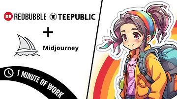 How I Sell MIDJOURNEY AI Stickers on Redbubble & Teepublic Guide