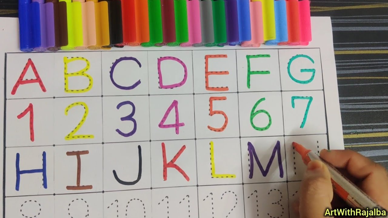 ABC Alphabet and Numbers 1 to 26 for Kids|Learn ABCD & Counting |Kids ...