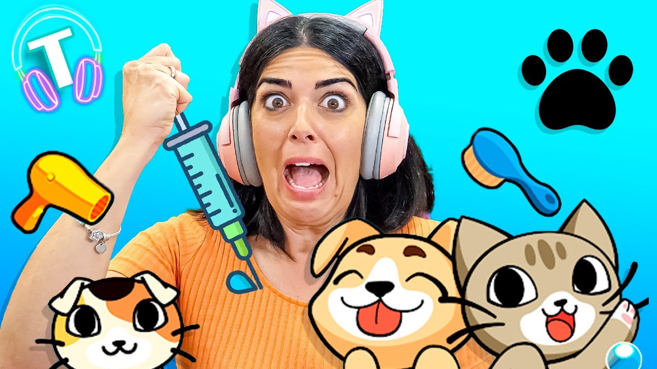 CUIDO de ANIMALES ENFERMOS y SUCIOS en My Pet Shop Virtual!