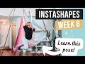 Aerial yoga pose challenge  double spiral roll  instashapes week 8