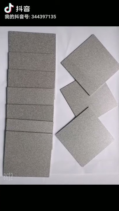 Porous sintered titanium plate(disc) for electrode materials of PEMFC and PEM water electrolysers