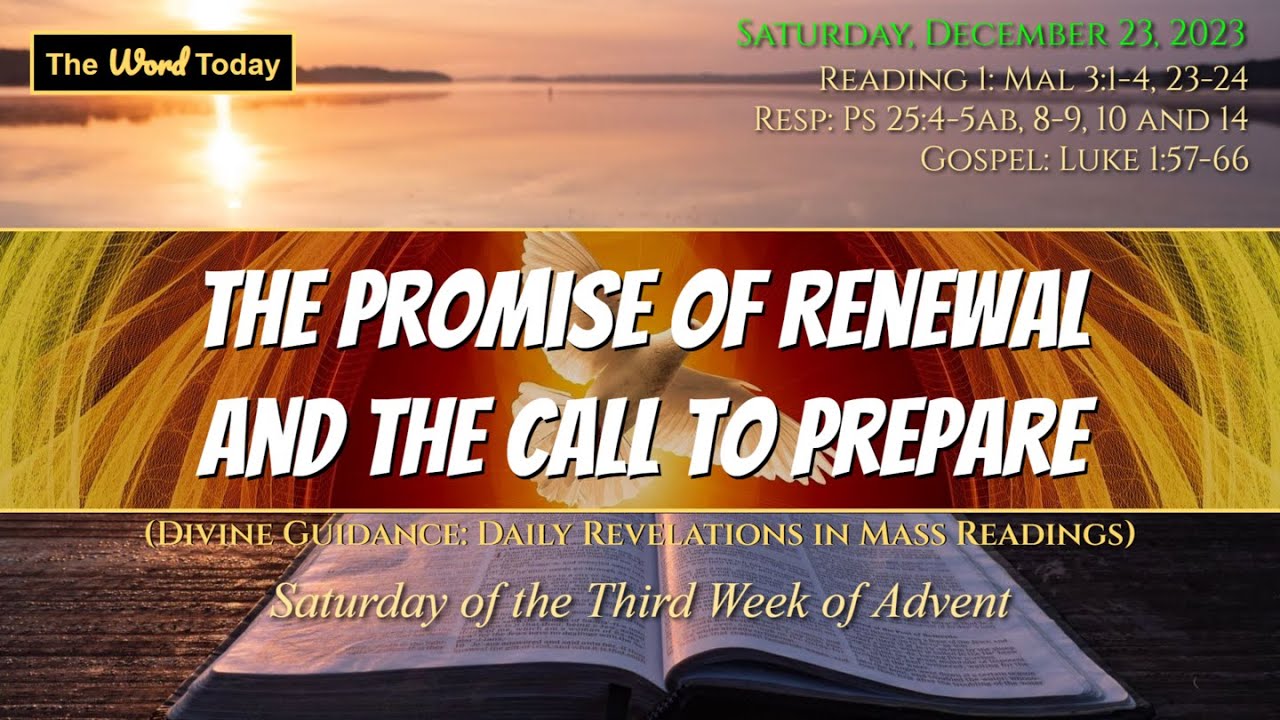 Divine Guidance: The Promise of Renewal and the Call to Prepare ...