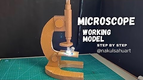 how to make microscope working model for science project exhibition from cardboard #shortsfeed