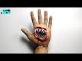 Unbelievable Trick For Prank | Cool trick art for halloween | Cool 3d Hand Art Makeup