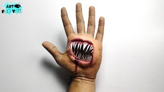 Unbelievable Trick For Prank | Cool trick art for halloween | Cool 3d Hand Art Makeup