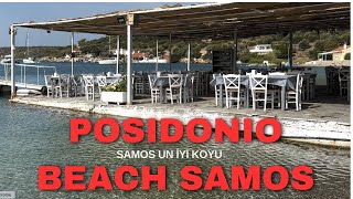 Samosun En Güzel Ve En Sakin Koyu Posidonia Beach Kalabalıklardan Kaçmak Ve Güzel Bir Yemek Için