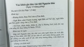 Văn Khấn Lễ Gia Tiên Ngày Têt Nguyên Tiêu Rằm Tháng Giêng
