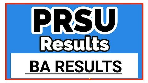 prsu university result 2021|| prsu university ka result kaise dekhe || www.prsu.ac.in || prsu result