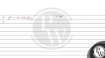 The differential equation representing the family of curves y2=2c(x+c), where c is a positive pa....