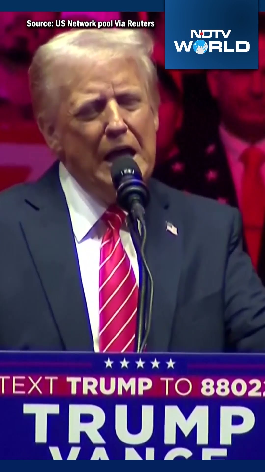 Donald Trump Vows To End War In Ukraine, Middle-East At ‘MAGA’ Rally In Capital One Arena