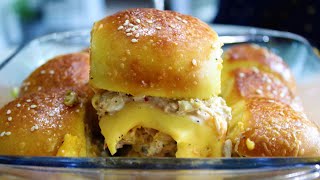 How to make Chicken Sliders and Dinner Rolls at Home @Cook with Farahsy