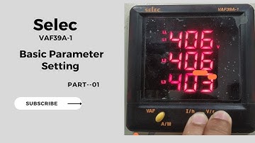 Selec Digital Multimeter VAF39A-1 Parameter Setting.