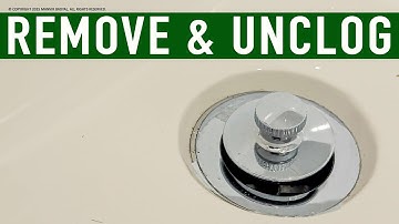 Easily Remove Bathtub Drain Plug Stopper & Unclog Drain in 1 Minute