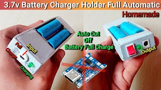 How To Make 3.7v Battery Charger Circuit With Auto Cut Off Battery Charger