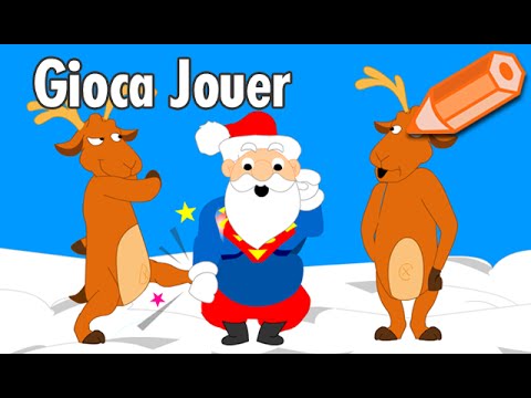 Auguri Di Natale Anni 80.Babbo Natale E Le Renne Ballano Gioca Jouer Cartoline Net Youtube