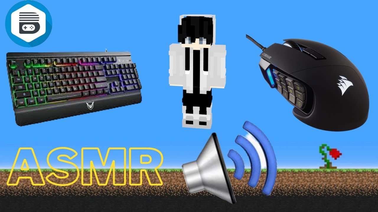 [ Asmr in BlocksMc ? ] Mouse + Keyboard SOUNDS ASRM / Minecraft Bedwars ...