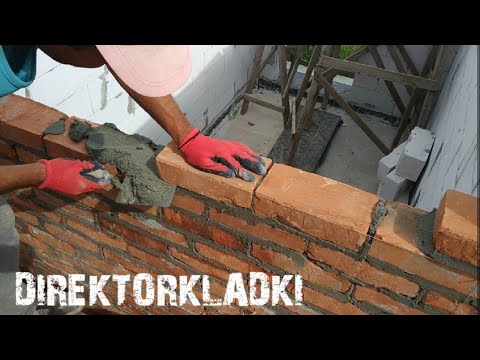 КИРПИЧНАЯ КЛАДКА ПЕРЕГОРОДКИ В СТИЛЕ АНДРЮХИ