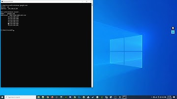 [026] Using the nslookup command in the Windows 10 Command Prompt