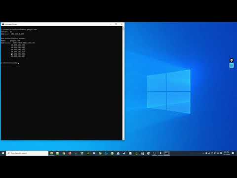 Video: Bagaimana cara menggunakan nslookup di Windows 10?