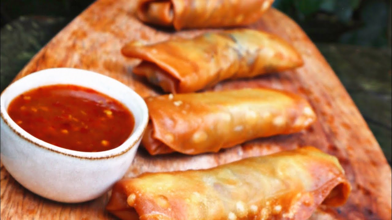 How to make Spring Rolls from scratch| Homemade chilli sauce| Spring Roll Paper|Peking duck Pancakes