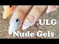 ULG 6 Pcs. Cream Nude Gels - review &amp; design