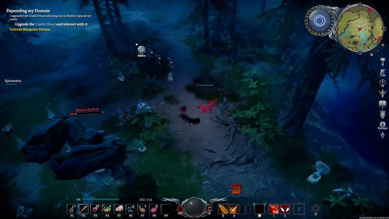 Using Stone Golem to get Items Near Farbane Woods - V Rising