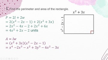Area and Perimeter of Rectangles with Polynomial Dimensions