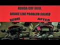 Cheap and easy solution to the Honda CRF300L brake line problem!