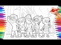 Alvinnn and the Chipmunks, Alvin Coloring Pages for Kids, How to Draw and Color Alvin Simon Theo 2