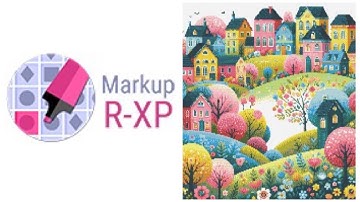 Markup R-XP: explanations and start of the colorful landscape #crossstitch #creativeleisure