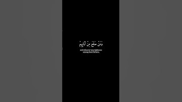 [ربنا و أدخلهم جنات عدن التي وعدتهم..] كرومات قران شاشة سوداء- سورة غافر - خالد الجليل