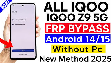 iQOO Z9 5g frp Bypass Android 15/Latest Security update 2025/Gsm Devil/New Trick/GoogleAccountBypass