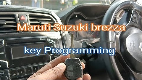 how to Maruti Suzuki brezza 2017 model key programming